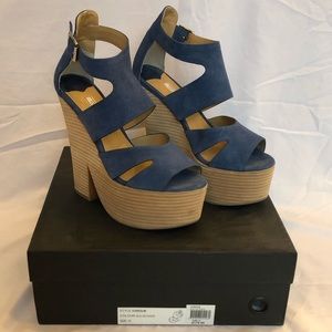 Tony Bianco "Chisolm" Suede Platform Wedges